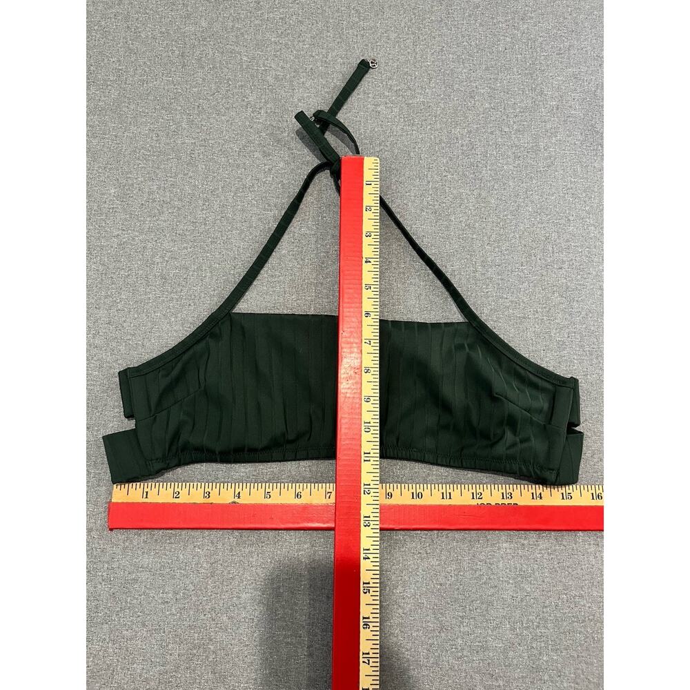 NWT Lululemon Size XL Ribbed Halter Cross Back Top Bikini Swim Olive - Picture 6 of 6